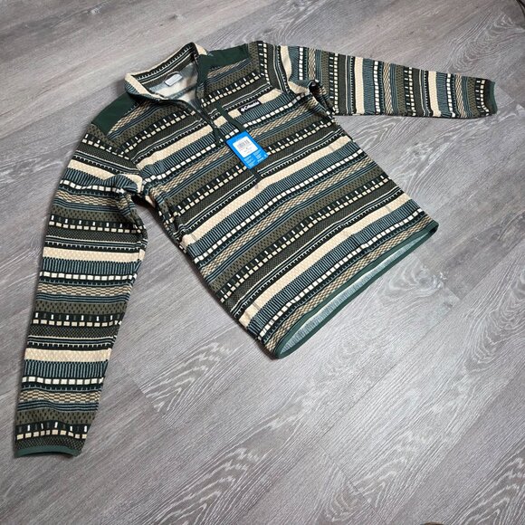 NWT Columbia Men's Sweater Weather Printed Half Zip II Sweater Medium - Picture 7 of 14